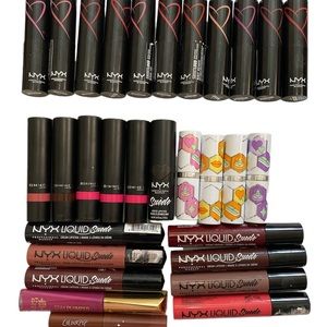 Lipstick bundle, NYX, Makeup, Rimmel, Clinique, Lipstick